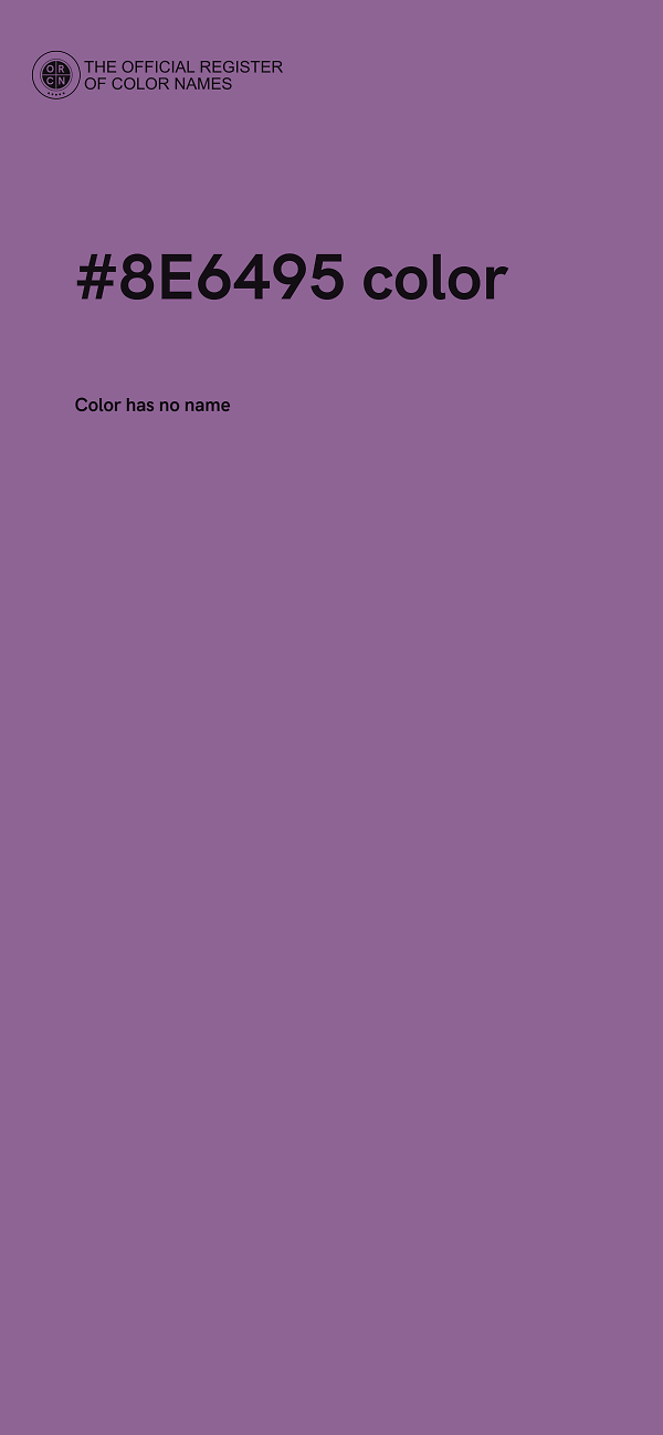 #8E6495 color image