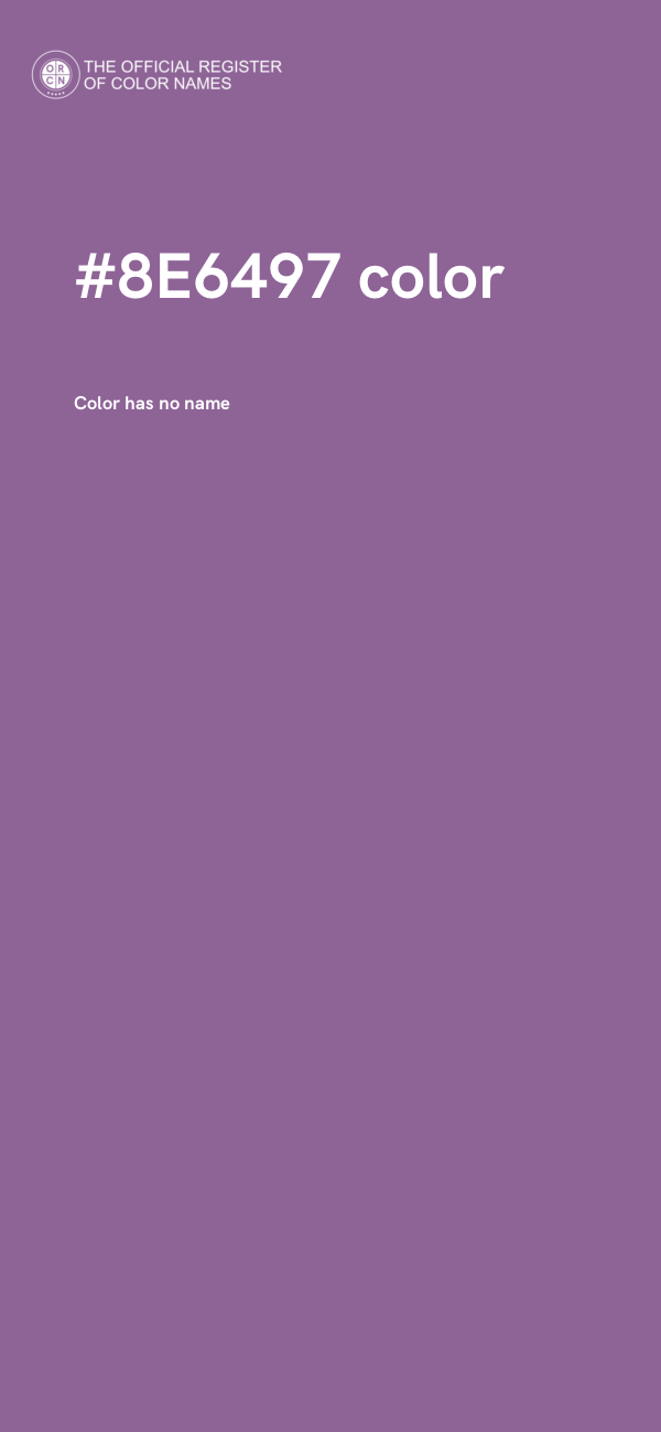 #8E6497 color image