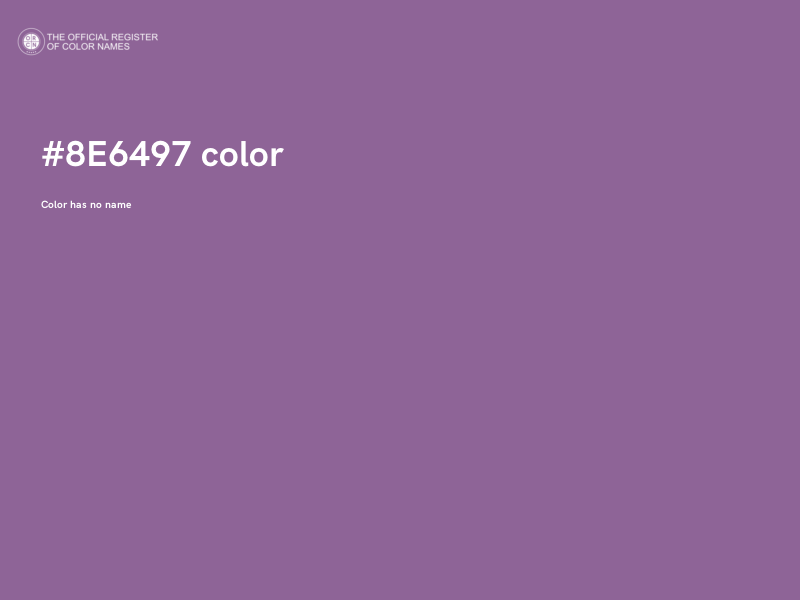 #8E6497 color image