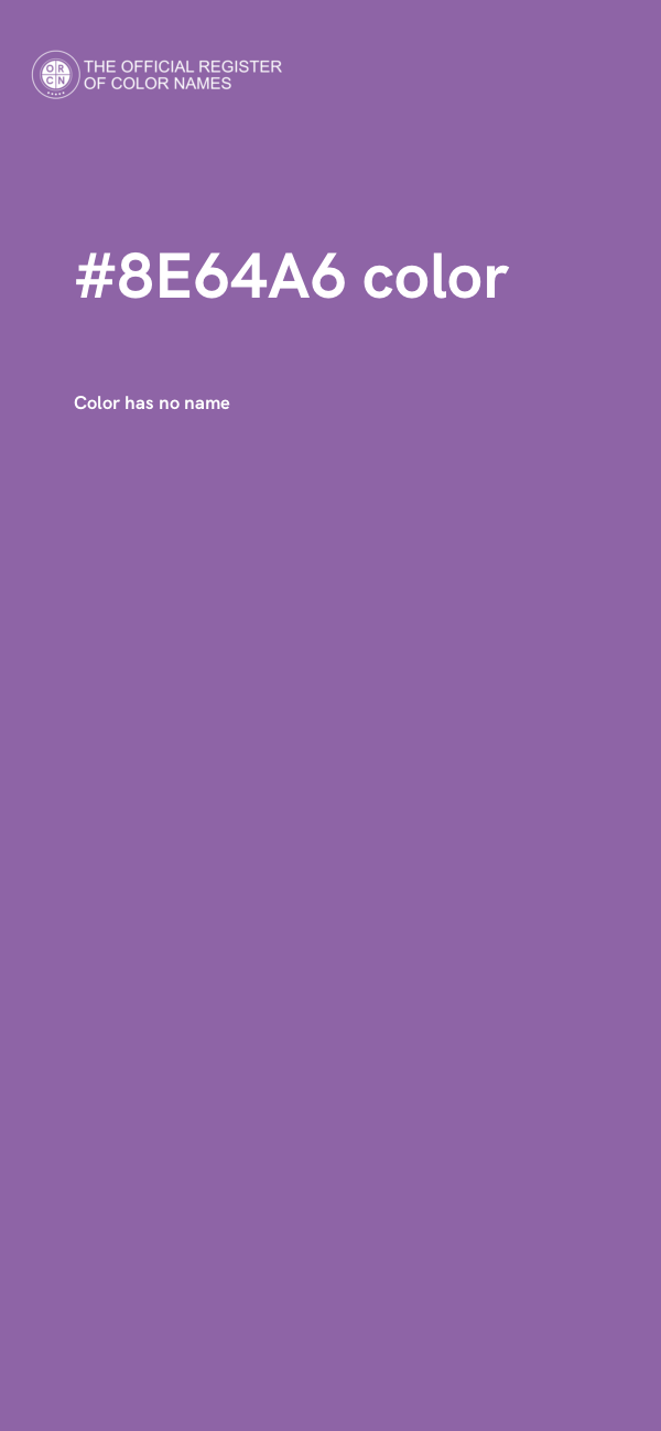 #8E64A6 color image