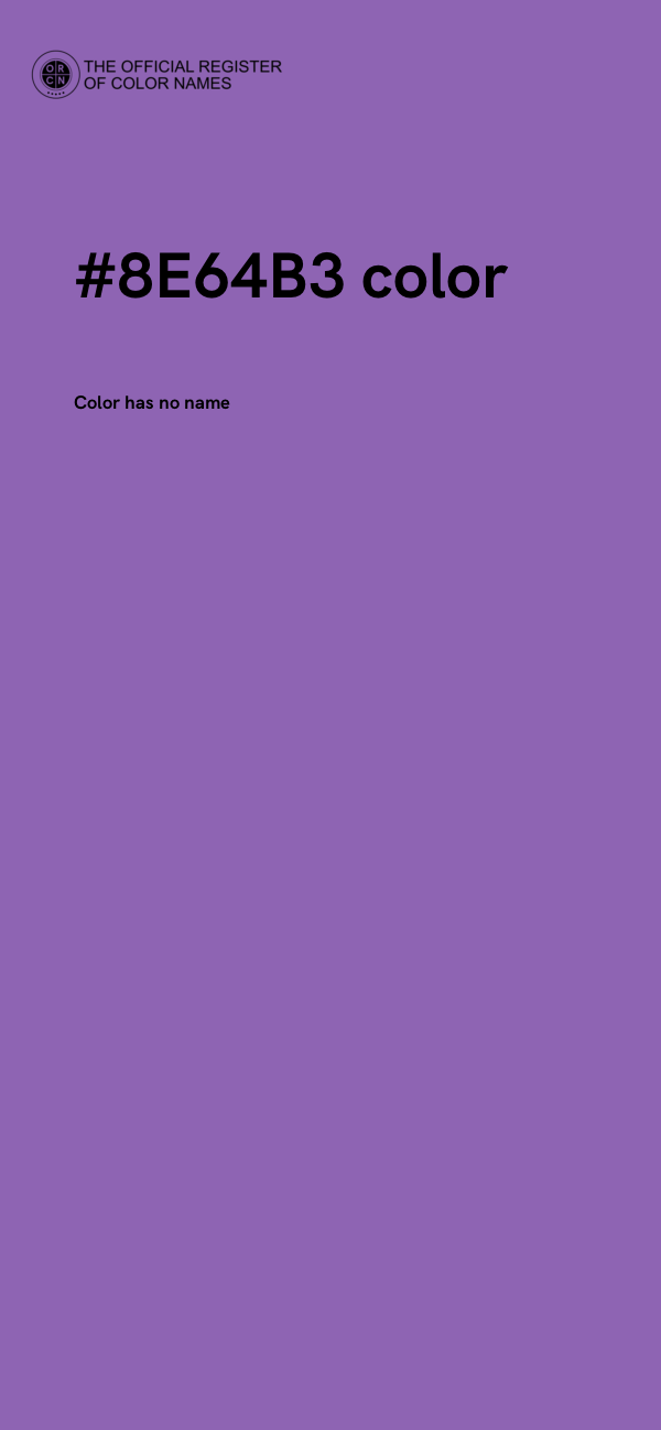 #8E64B3 color image