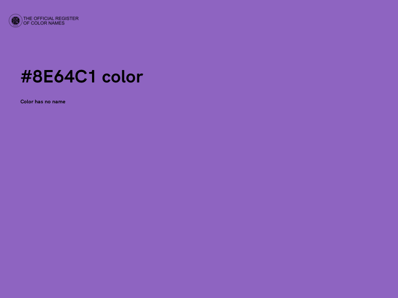 #8E64C1 color image