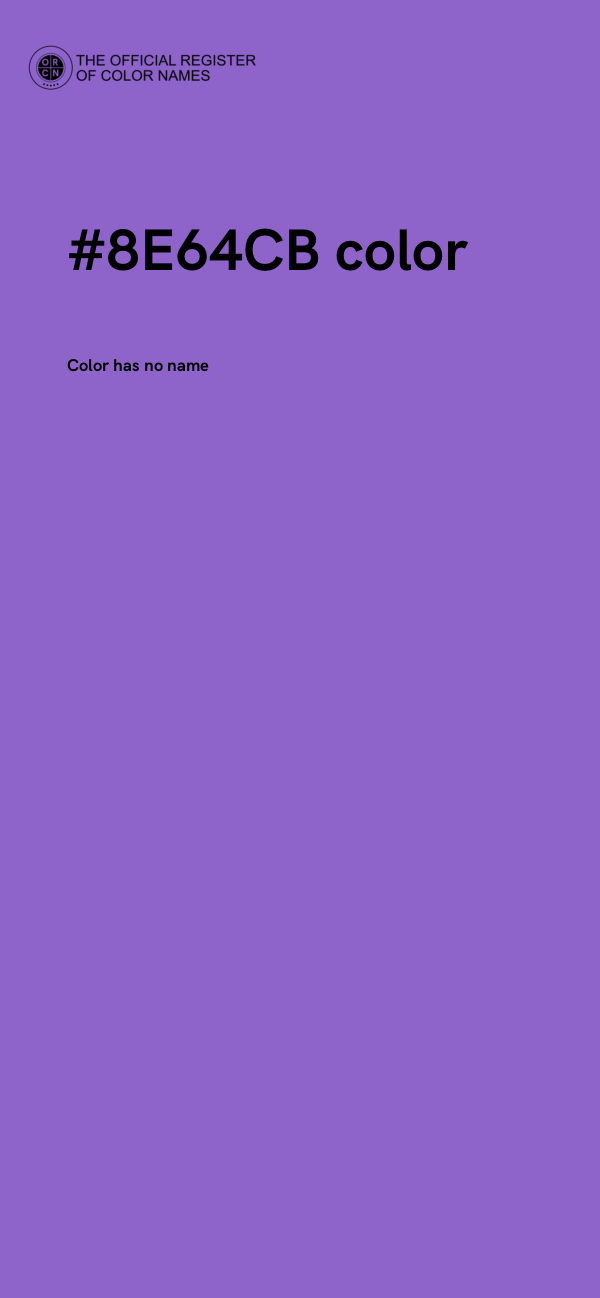 #8E64CB color image