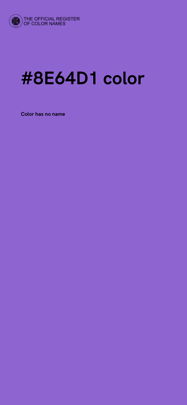 #8E64D1 color image