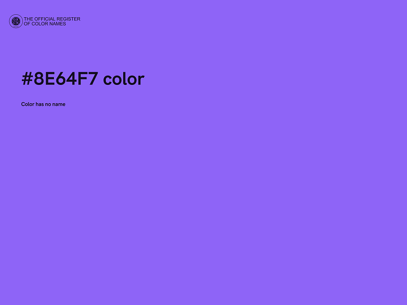 #8E64F7 color image