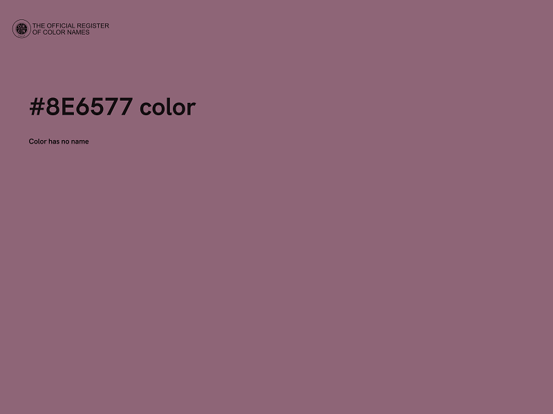 #8E6577 color image