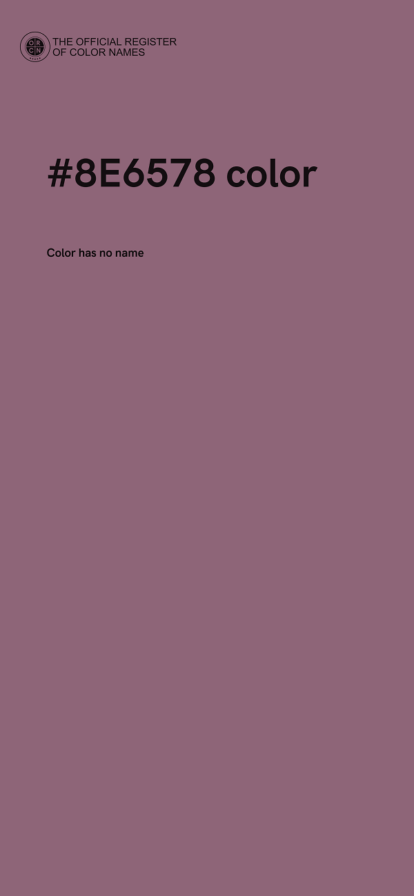 #8E6578 color image