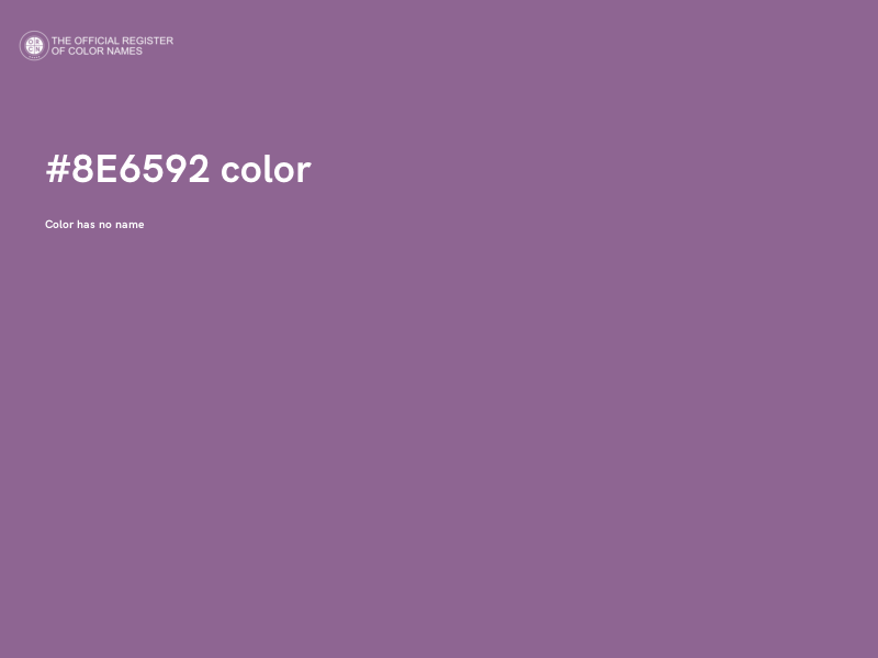 #8E6592 color image