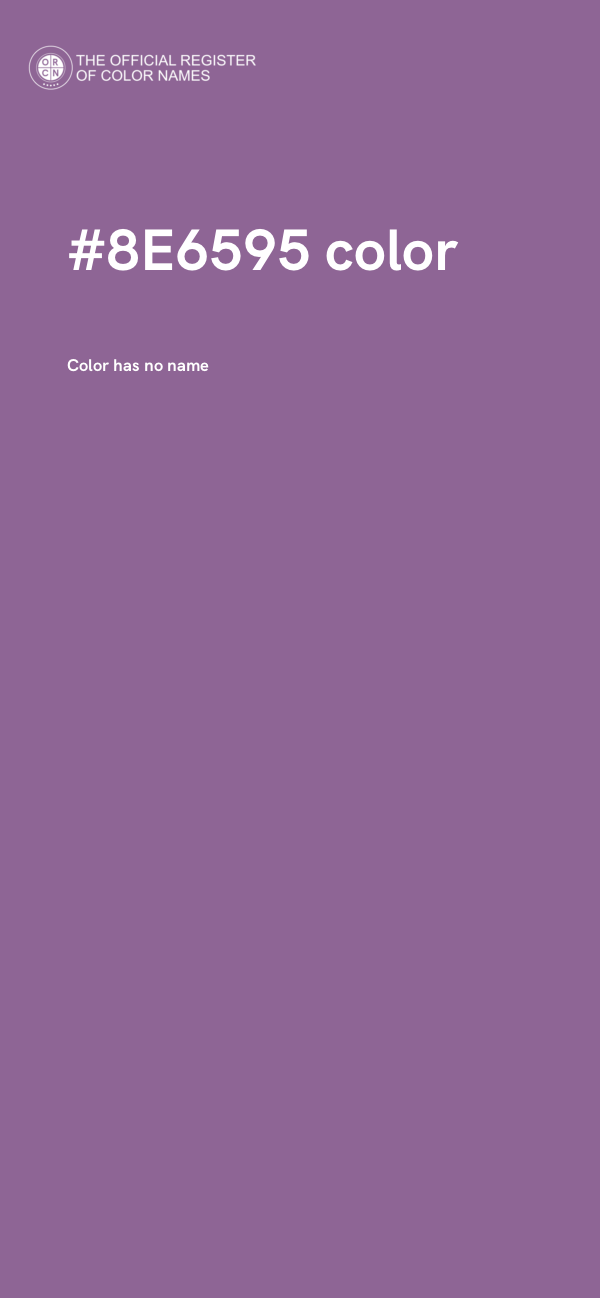 #8E6595 color image