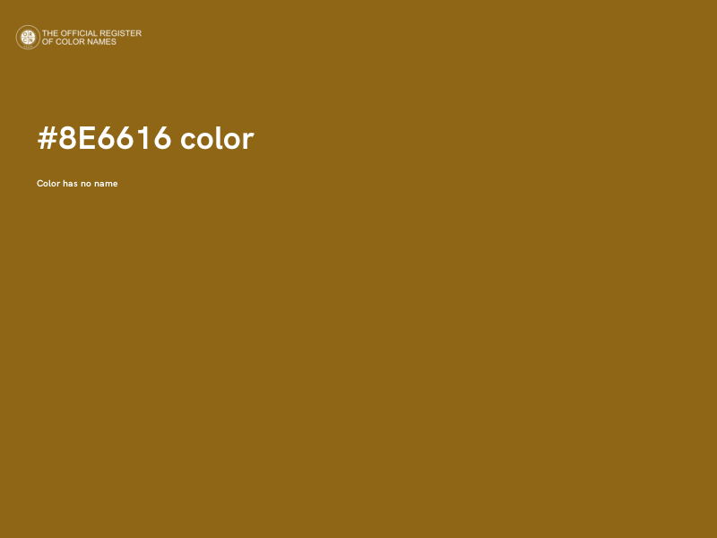 #8E6616 color image