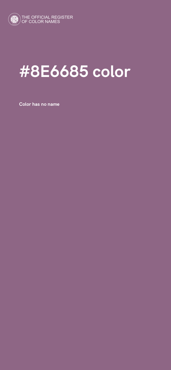 #8E6685 color image