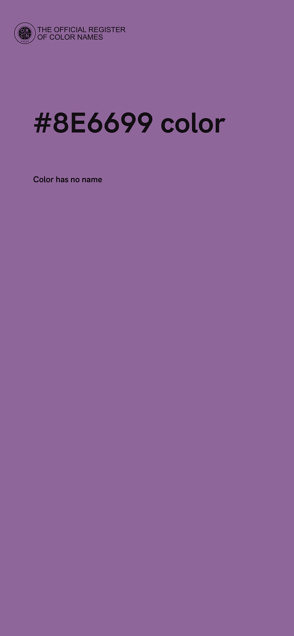 #8E6699 color image