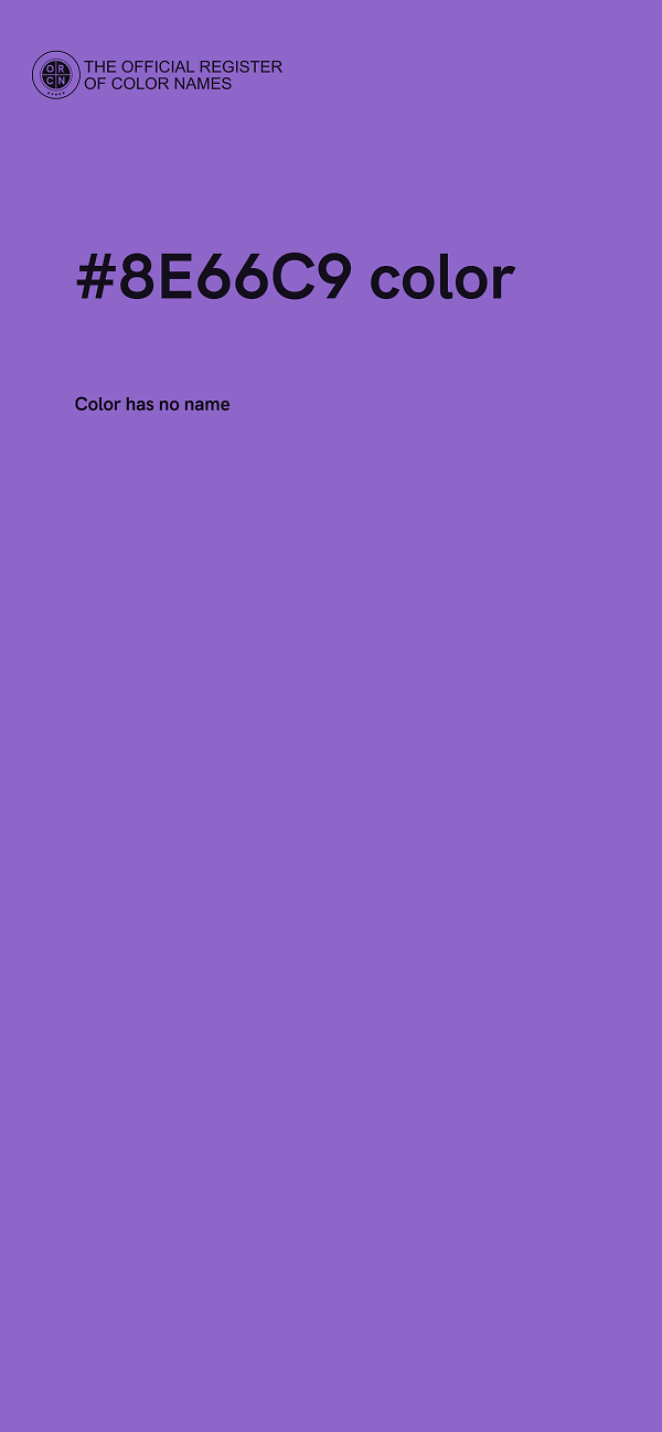 #8E66C9 color image