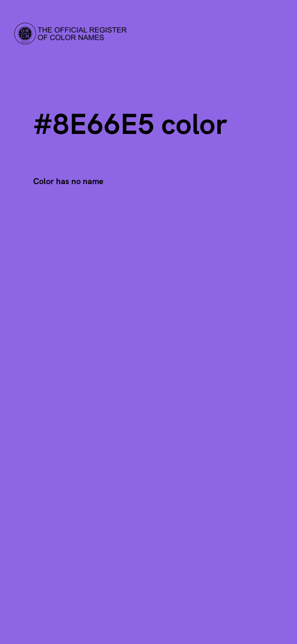 #8E66E5 color image
