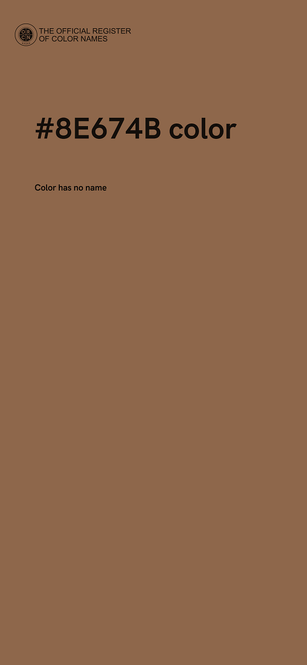 #8E674B color image