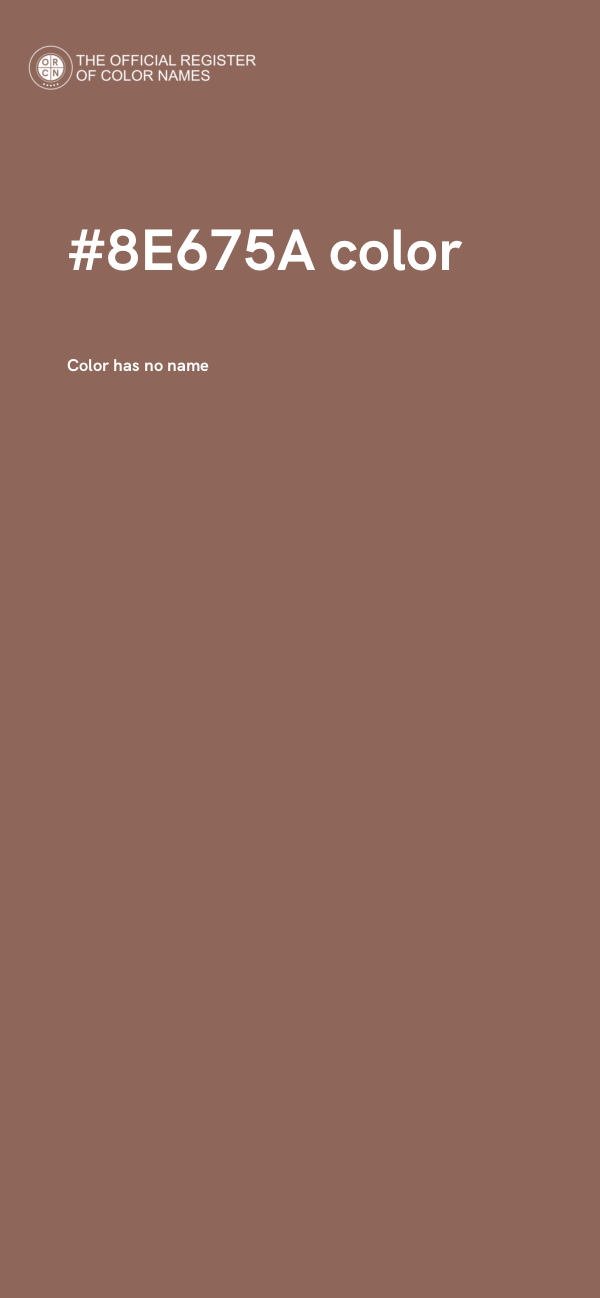 #8E675A color image