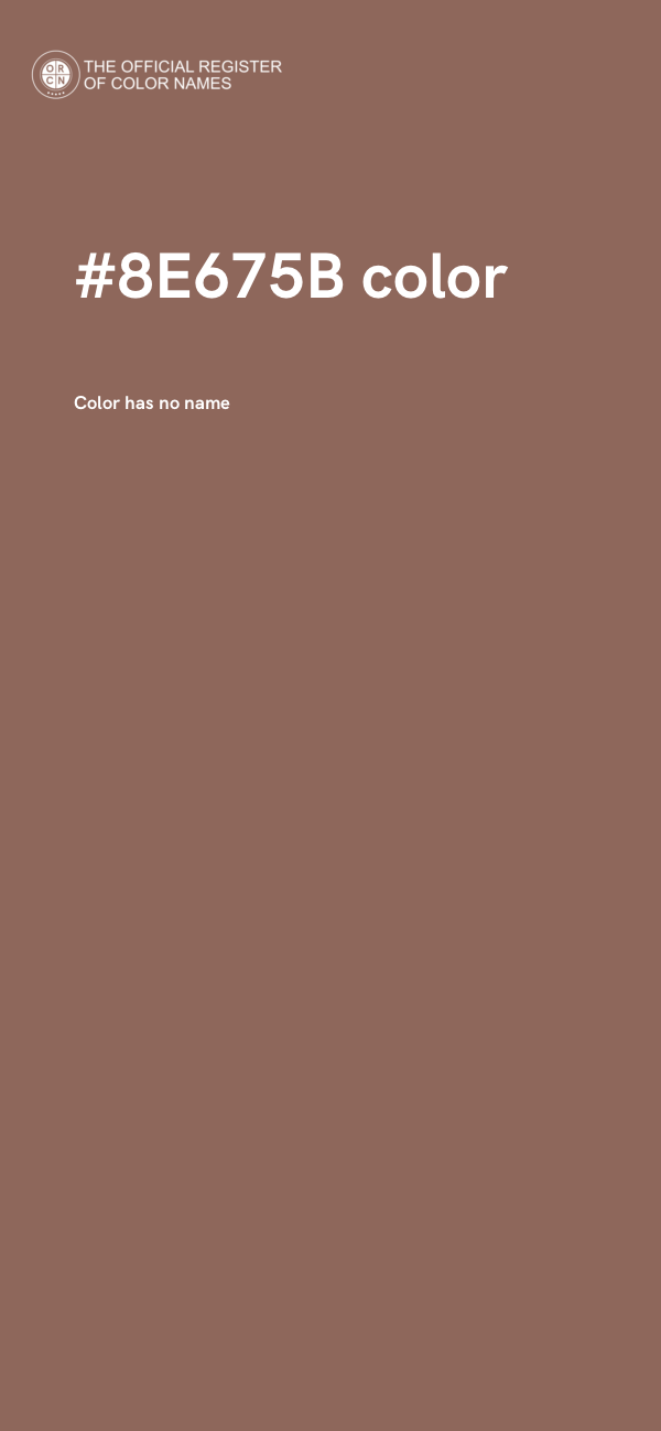 #8E675B color image