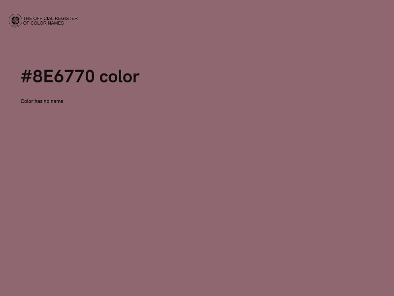 #8E6770 color image