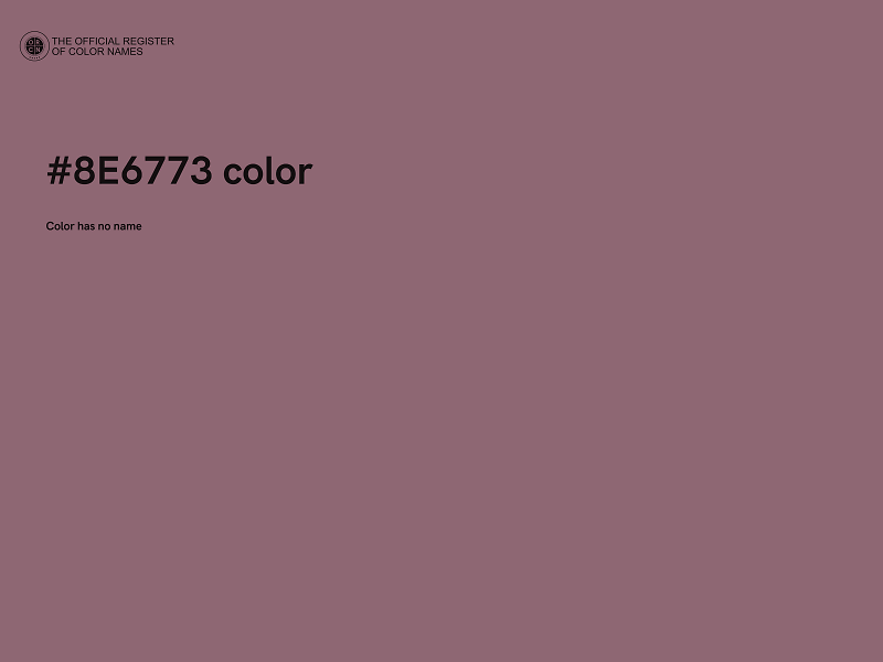 #8E6773 color image