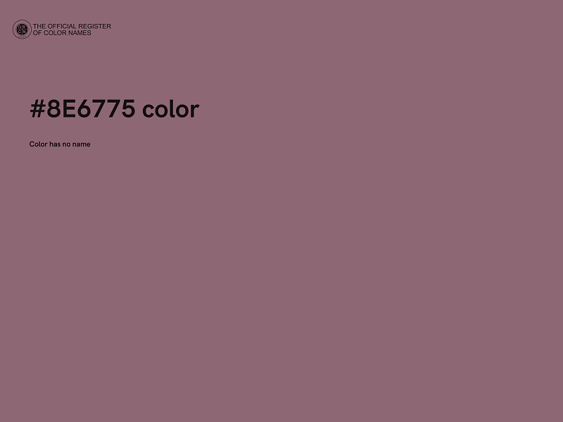 #8E6775 color image