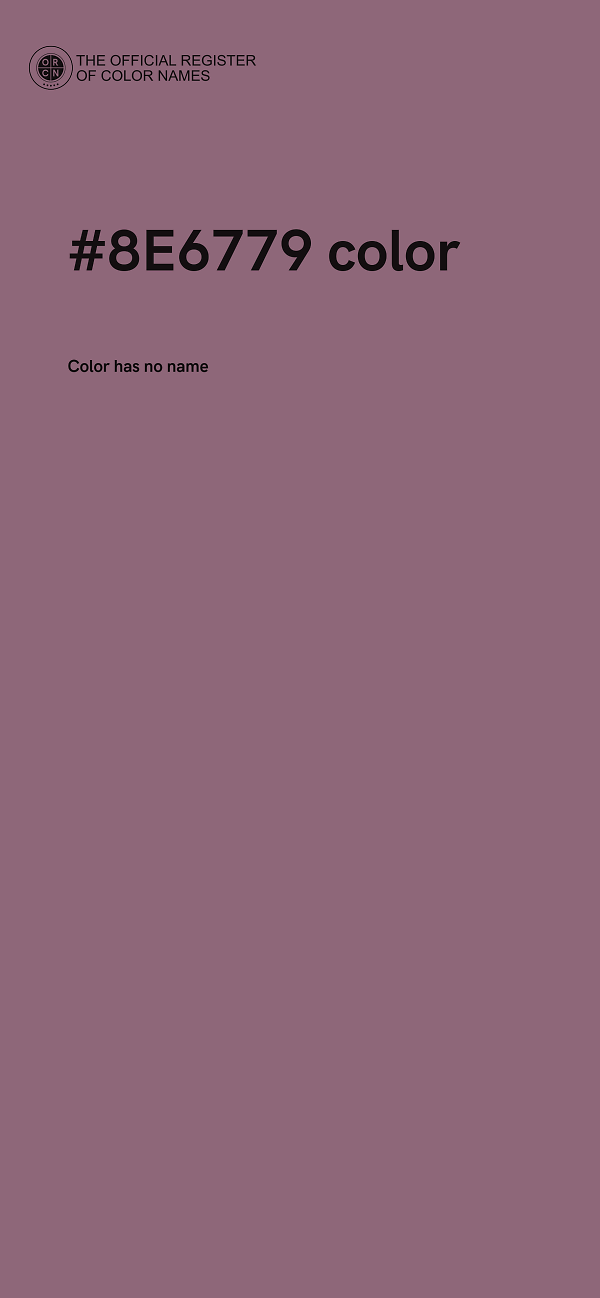 #8E6779 color image