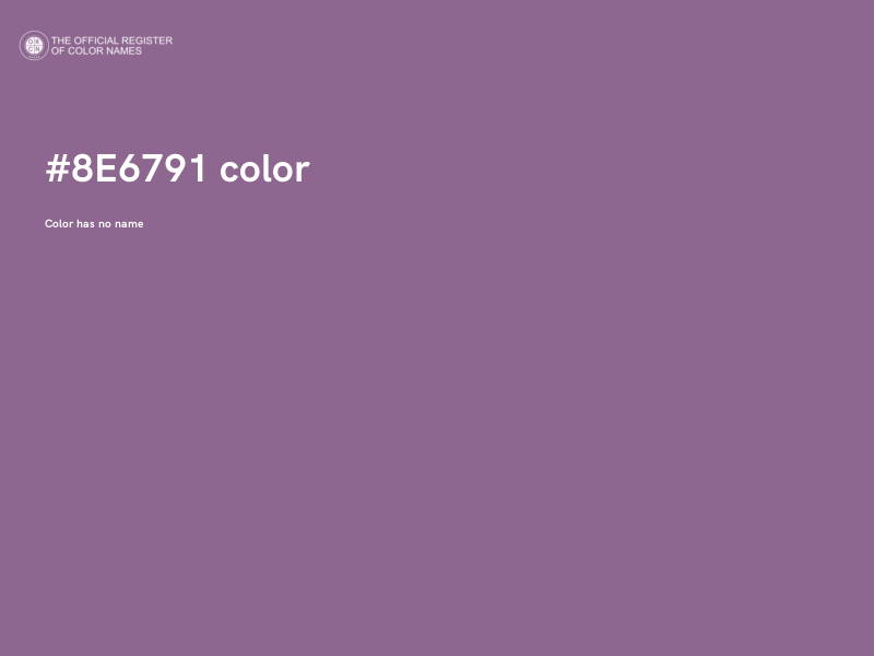 #8E6791 color image
