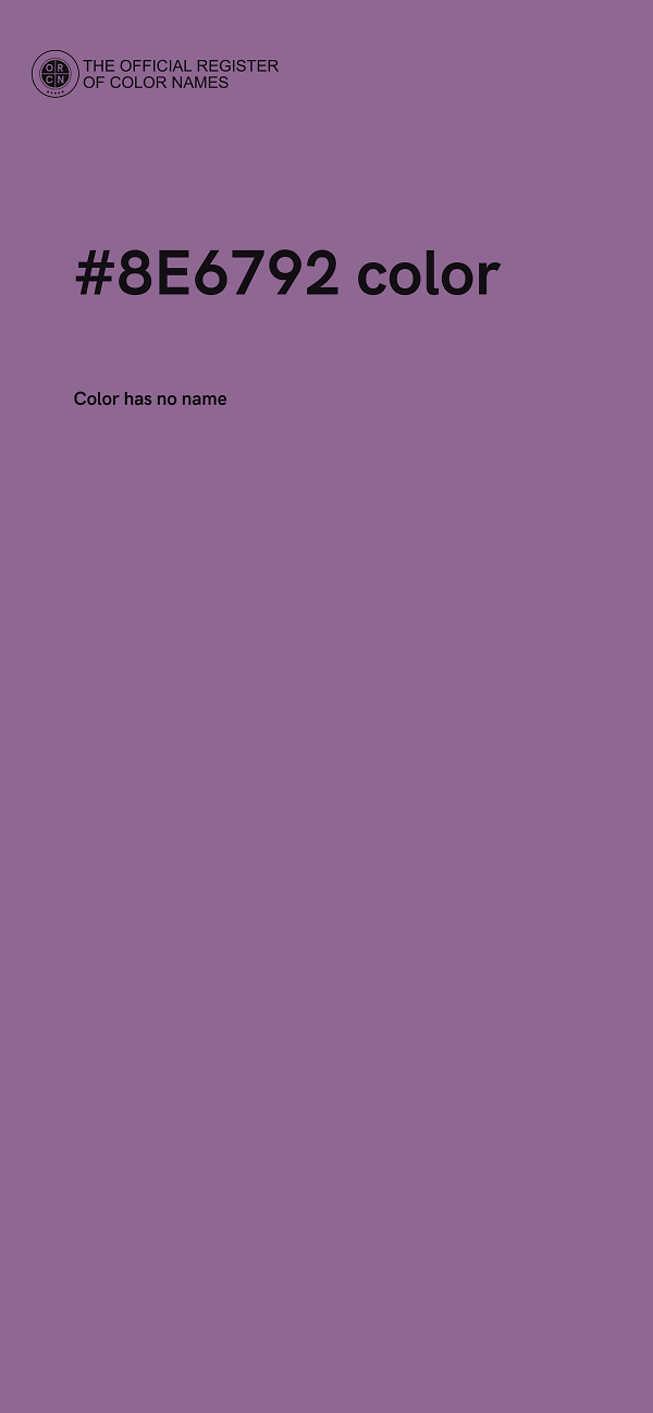 #8E6792 color image