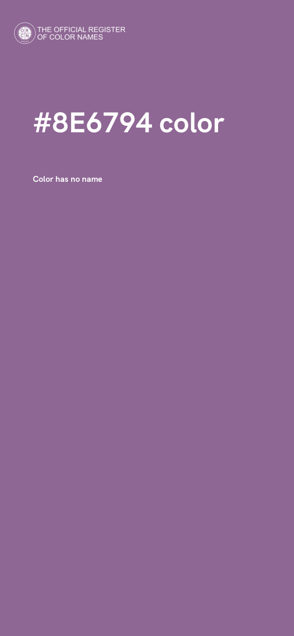 #8E6794 color image