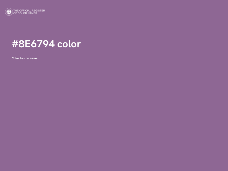 #8E6794 color image