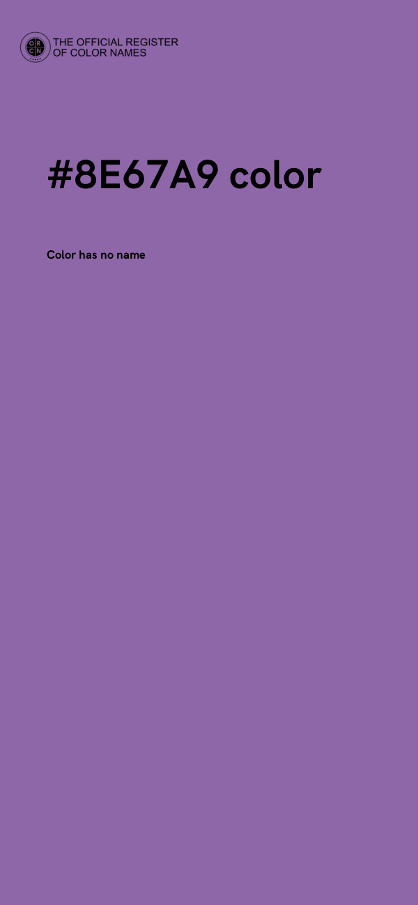 #8E67A9 color image