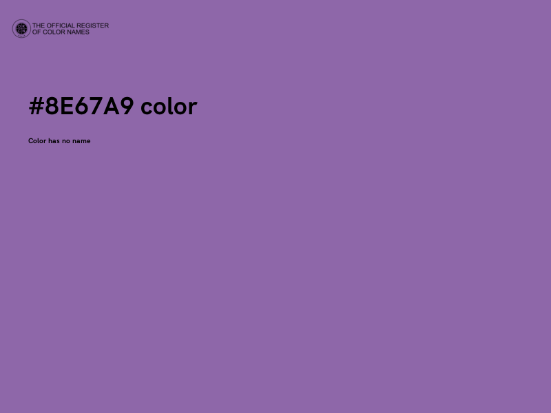 #8E67A9 color image