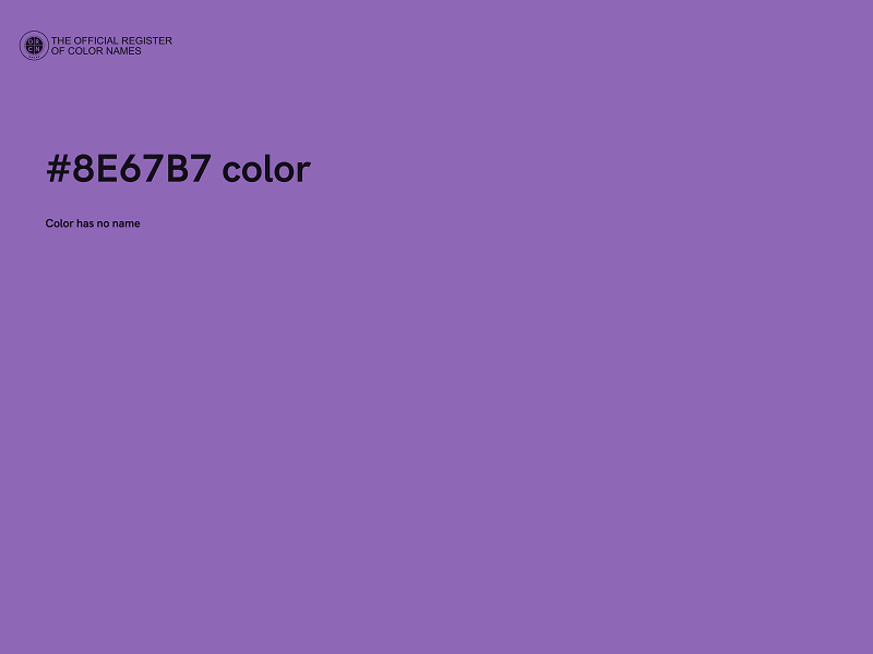 #8E67B7 color image