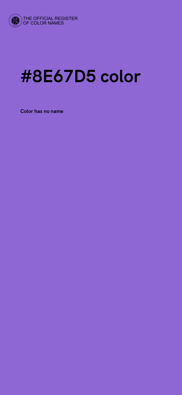 #8E67D5 color image