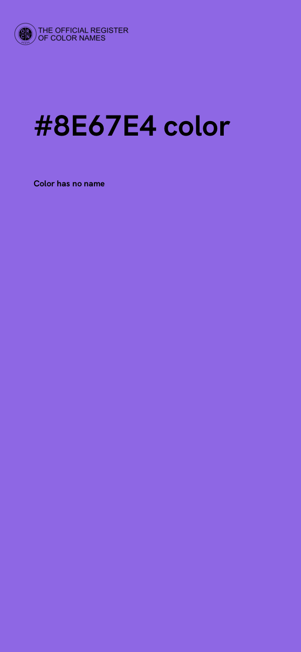 #8E67E4 color image