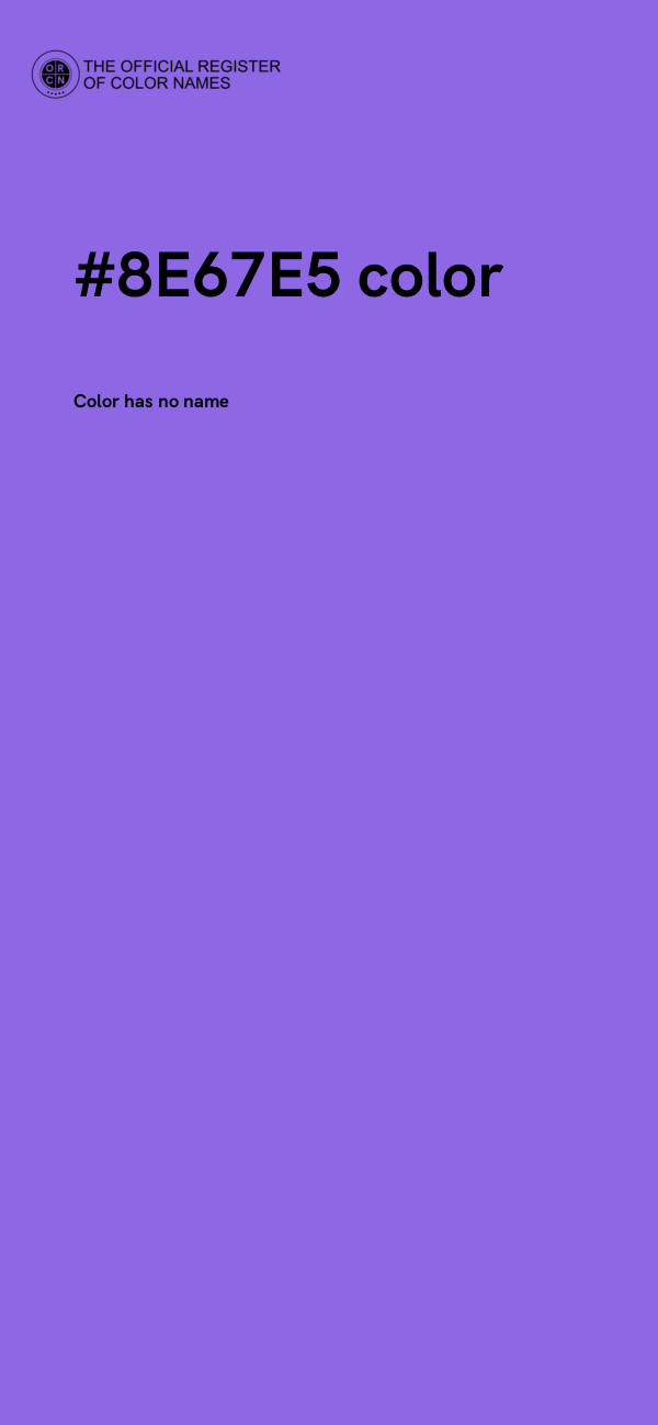 #8E67E5 color image