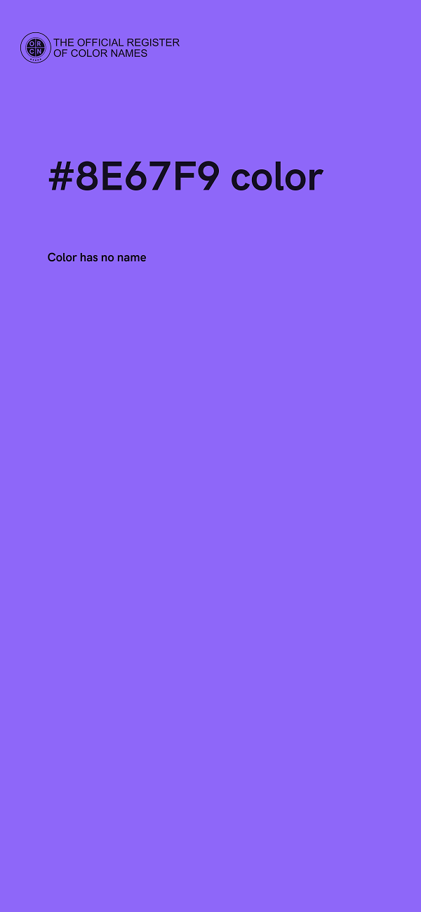 #8E67F9 color image
