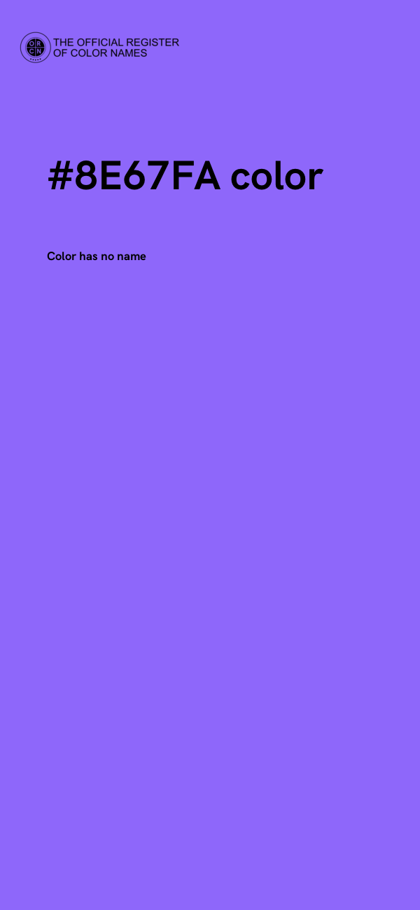 #8E67FA color image