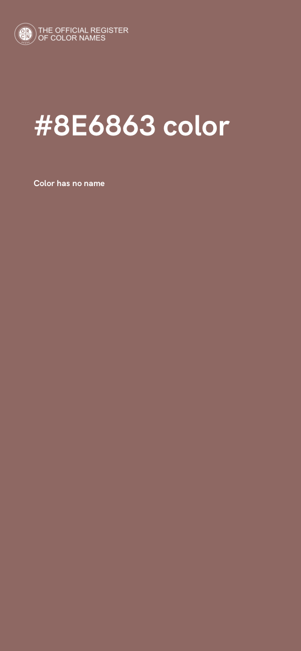 #8E6863 color image