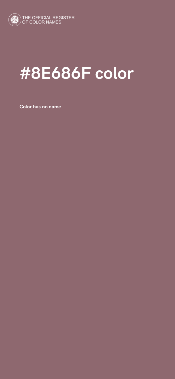 #8E686F color image
