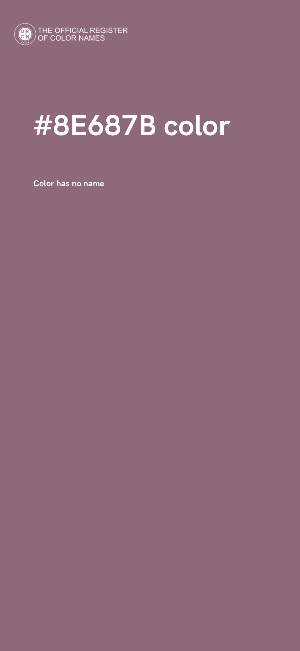 #8E687B color image