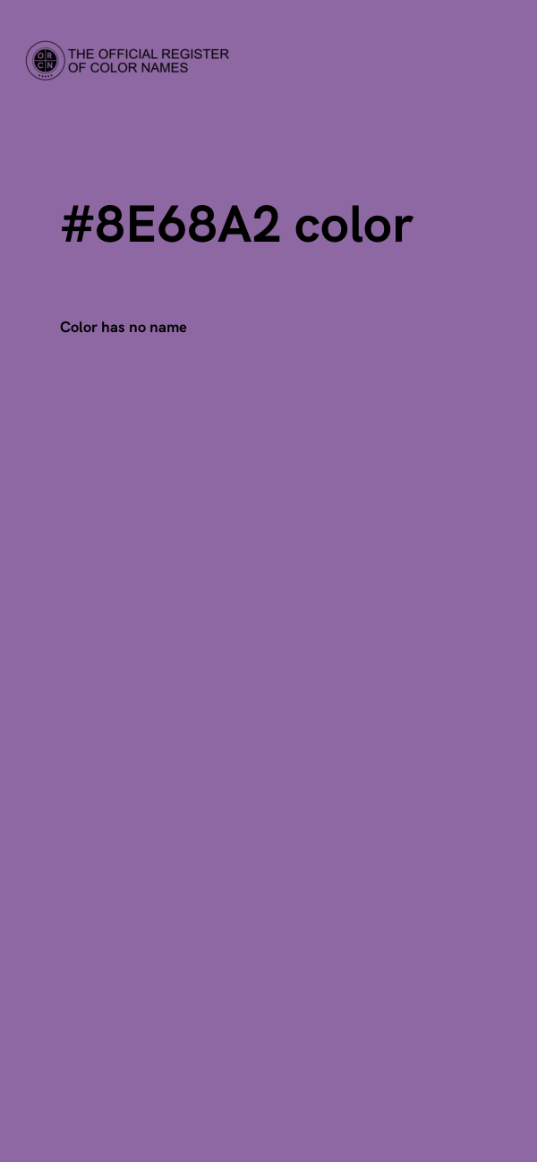 #8E68A2 color image