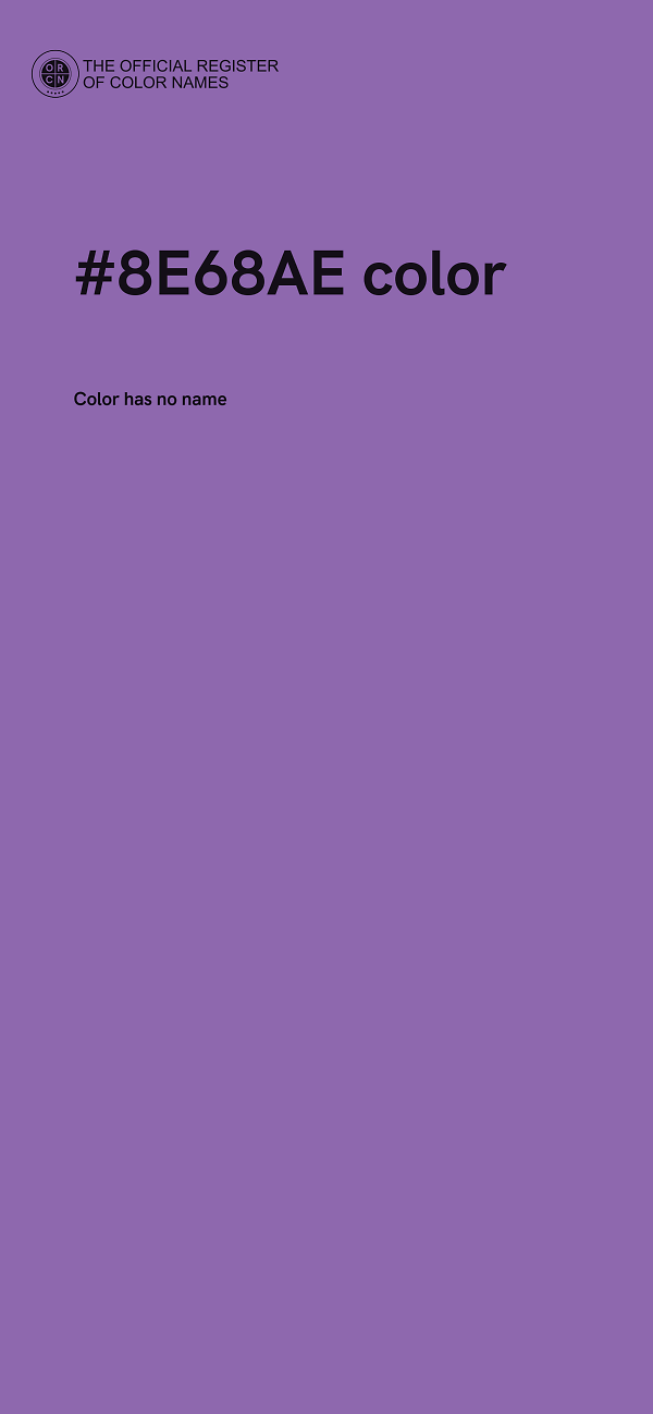 #8E68AE color image