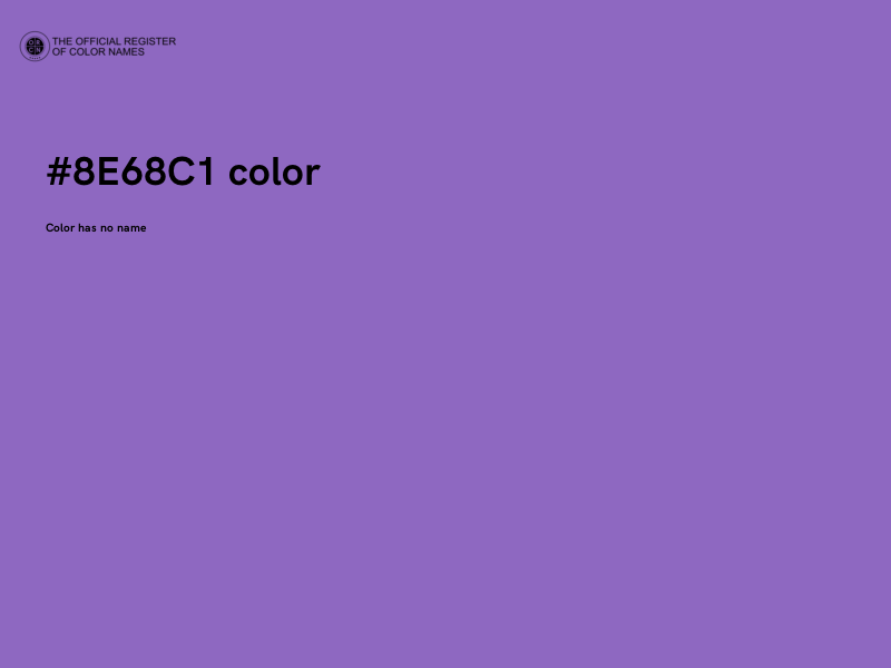 #8E68C1 color image