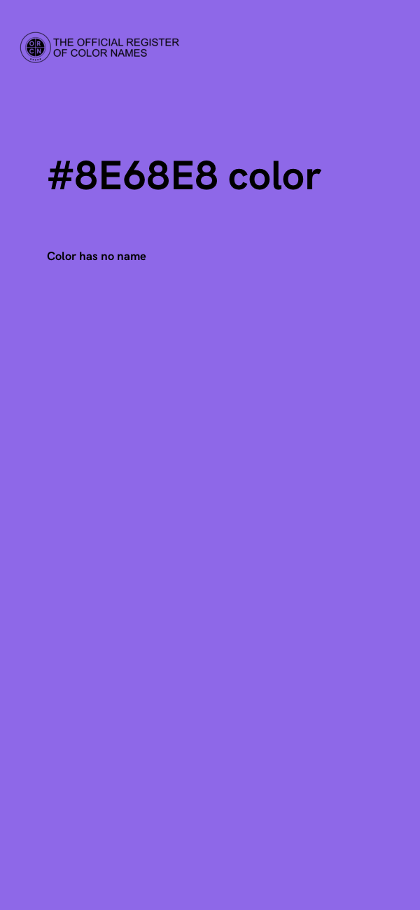 #8E68E8 color image