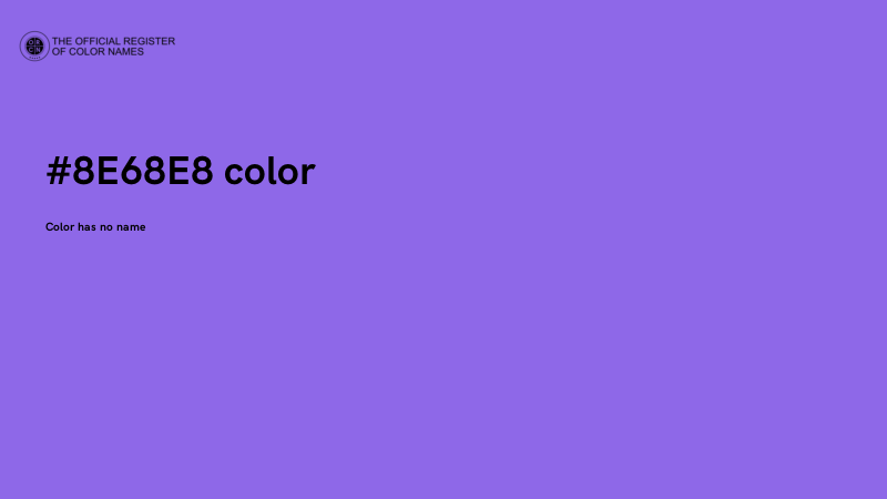 #8E68E8 color image