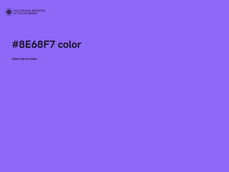 #8E68F7 color image