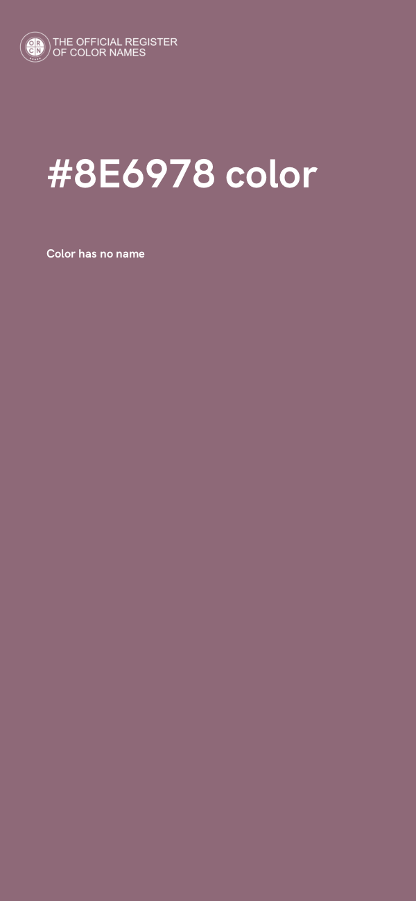 #8E6978 color image