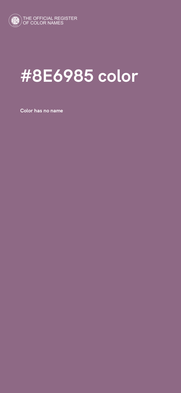 #8E6985 color image