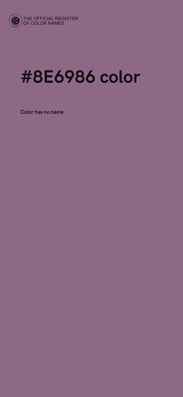 #8E6986 color image