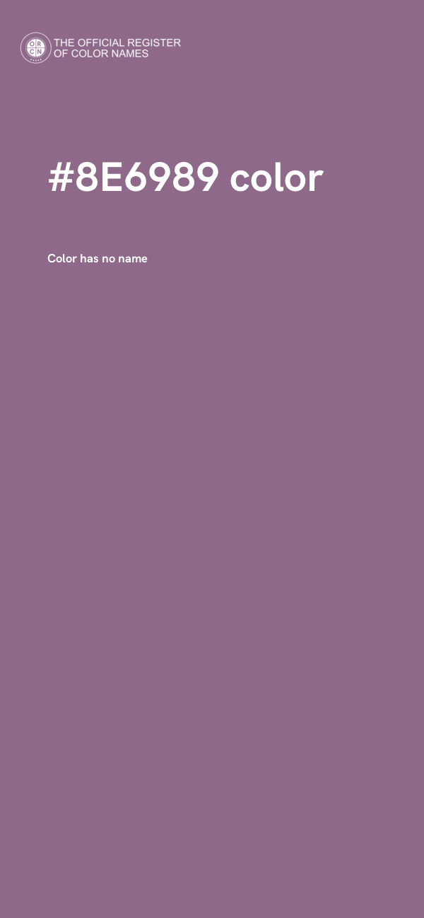 #8E6989 color image